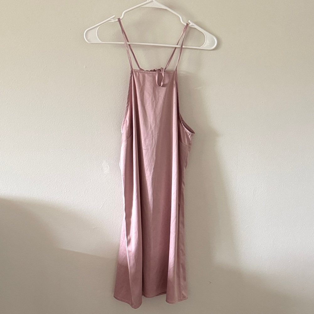 Forever 21 Dusty Pink Satin Slip Dress